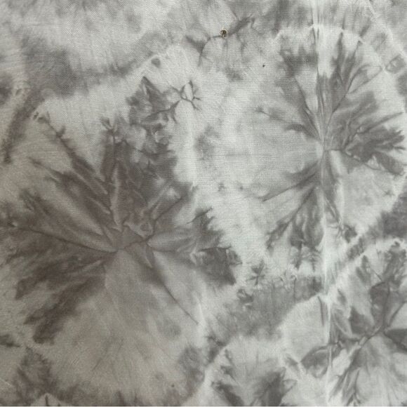 Alternative Grey White Starburst Tie Dye Maxi Dress L Hippie Boho Flowy - Picture 6 of 6